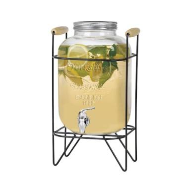 Imagem de Suqueira em Vidro com Torneira de Plastico Tampa e Suporte 8L L Hermitage - Full Fit