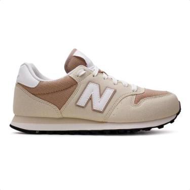 Imagem de Tênis New Balance 500 V2 Feminino, 39, Bege, Branco
