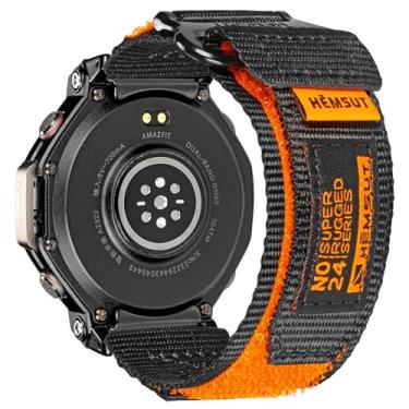 Imagem de torbollo Pulseiras de relógio compatíveis com Amazfit T-Rex 3 Pro, argola esportiva macia e alça larga ajustável T-Rex 3 pro