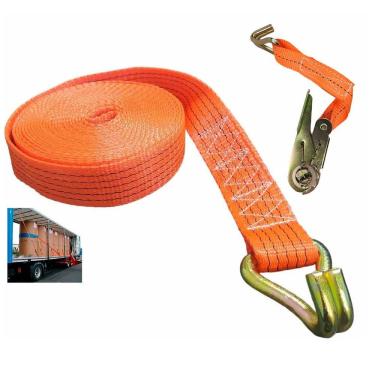 Imagem de Cinta de Elevaçao Carga 6 Metros com Catraca Amarraçao Transporte Armazenamento Segurança Obra Constraçao Mudança