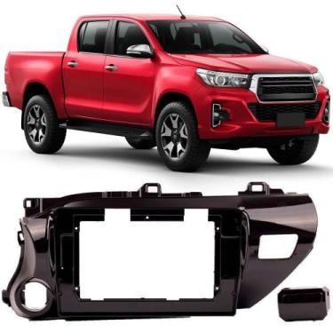 Imagem de Moldura Painel 2 Din 10 Polegadas Hilux 2017 Em Diante Black - Expex