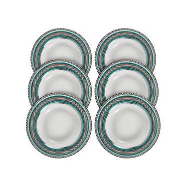 Imagem de Conjunto De Pratos Fundo St.Barths 24,5Cm 6 Peças - Oxford