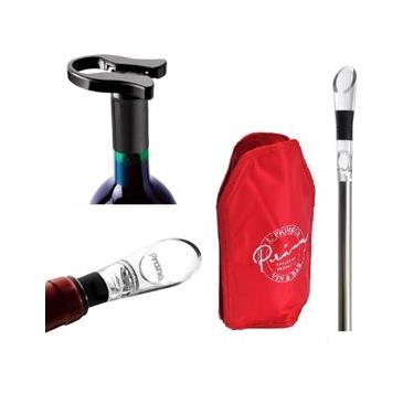 Imagem de Conjunto Vinho Aerador Corta Lacre Resfriador e Cooler Prana