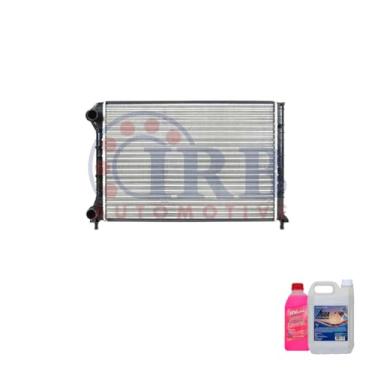 Imagem de Kit Radiador Doblô 1.6 16V 2001 C/S Ar + Aditivo Rosa e Água Desmineralizada 5L