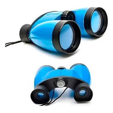 Imagem de Binóculo Infantil Bússola Plástico Brinquedo Criança (Azul)