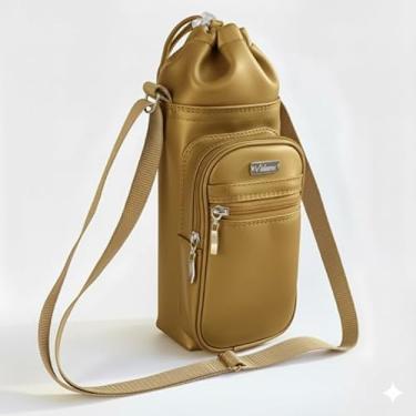 Imagem de Bolsa Térmica (OURO) GALANTE para Garrafa de 2 LITROS em Couro Sintético - Coleção Cores VERÃO 2026