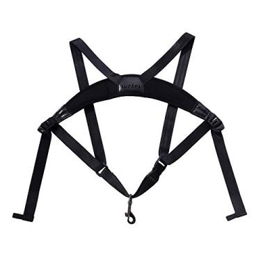 Imagem de Rayzm Alça de saxofone para adultos e crianças, alça acolchoada de espuma viscoelástica de neoprene ajustável (SBR) para saxofones alto/tenor/soprano/barítono