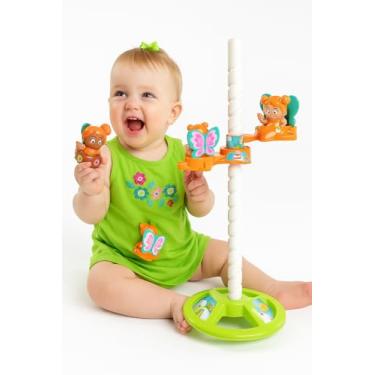 Imagem de Brinquedo Infantil Voo Mágico com Engrenagens, Hélice e Movimento Giratório – Educativo e Interativo +18 Meses