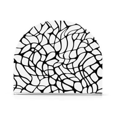 Imagem de JUZIHAI Suporte de guardanapo de teia de aranhas de Halloween para mesa dispensador de guardanapo de acrílico para mesa suporte de lenços independente para cozinha sala de jantar bar festa decoração