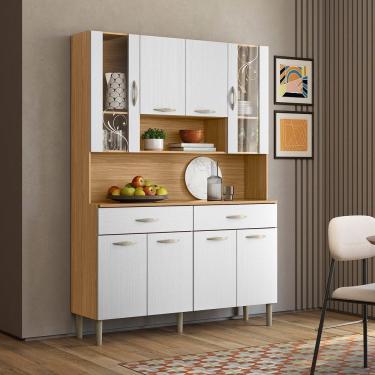 Imagem de Armário De Cozinha 8 Portas 2 Gavetas Golden Freijo-supremo - Ssx Multicoisas