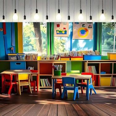 Imagem de Quadro negro de fundo para fotografia de volta às aulas, blocos ABC, livros e giz de cera, nuvens de sol, pano de fundo para sala de aula, decoração de interiores de quarto infantil, faixa de ensino