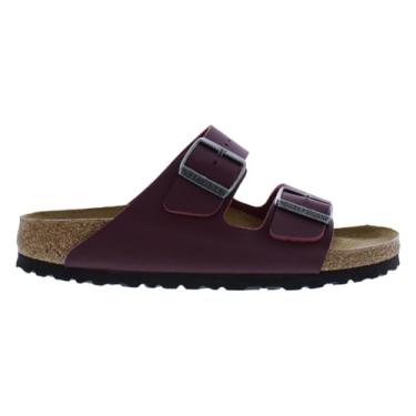 Imagem de Birkenstock Sandália unissex adulta Arizona Slide, Zinfandel/vermelho, 6 Narrow Women/4 Narrow Men