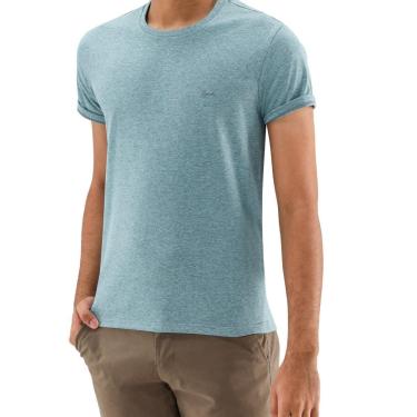 Imagem de Camiseta Manga Curta Slim Masculina Ogochi 006490002 Petróleo-Masculino