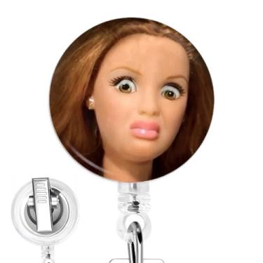 Imagem de Bruh Doll WTF Carretel de crachá de enfermeira – Clipe retrátil feito à mão para estudantes de enfermagem e equipe médica