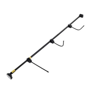 Imagem de Luocute Cabide de Guirlanda Ajustável, Cabide de Guirlanda Extensível de Aço Resistente para Portas de 31,5 a 67 Polegadas, Instalação Sem Danos à Broca para Decorações de Natal e