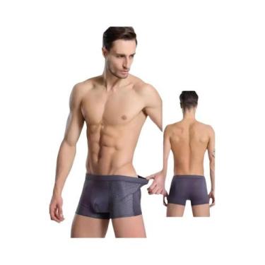 Imagem de Pacote De Cuecas Boxer De Bambu Para Homens Em Tamanho Grande, Slip Ma