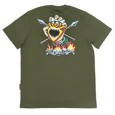 Imagem de Camiseta Santa Cruz Salba Sceaming Witch Doctor - Verde Militar-Masculino