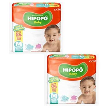 Imagem de Fralda infantil Hipopo 2 Pacotes Hiper Tamanho M - 188 Unidades