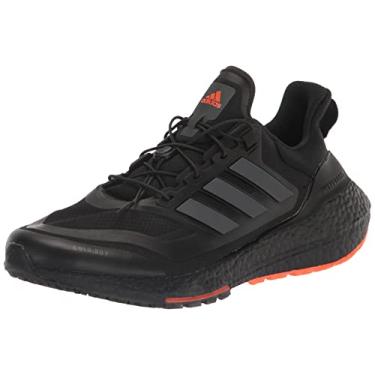 Imagem de adidas Tênis de corrida masculino Ultraboost 22 Cool.rdy, Preto/carbono/laranja impacto, 8.5