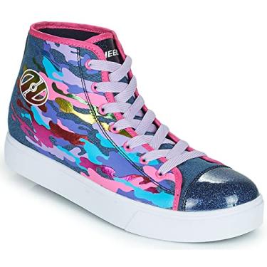 Imagem de HEELYS Girl's Veloz (Little Kid/Big Kid/Adult) Denim/Multi/Rainbow 13 Little Kid M