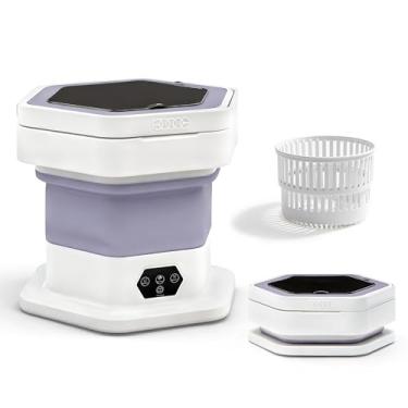 Imagem de Welsteepse Máquina de lavar portátil, mini lavadora atualizada de 16L com cesta giratória, máquina de lavar roupa para roupas de bebê, roupas íntimas, meias; ideal para viagens, dormitórios