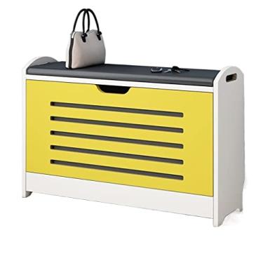 Imagem de Banquetas para os pés/otomanos, sapateira de 2 níveis, sapateira, dobrável, quarto, sala de estar, corredor, armário, entrada, assento, banco, sapato, armário, sala de estar, corredor, banco de