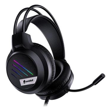 Imagem de Headset Gamer Evolut EG306 Lesh, LED, Driver 50mm, 3.5mm, Preto - EG306-Unissex
