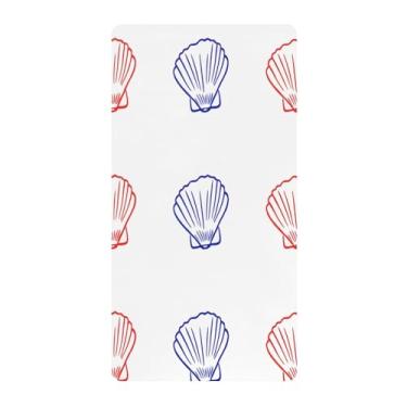 Imagem de Blueangle Lençol de berço padrão para berço infantil - Lençóis de algodão macio e respirável com capa colorida (123)