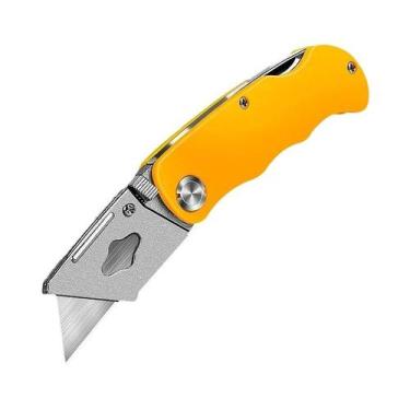 Imagem de Canivete Retrátil Reforçado Para Eletricista Com Trava, Cabo De Alumín