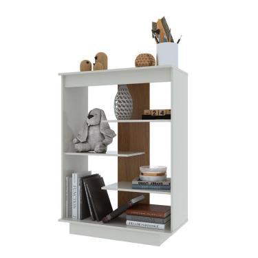 Imagem de Aparador 6210 72cm 3 Prat Flex Off White/freijó - Indekes