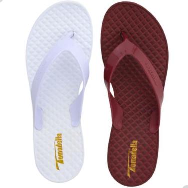Imagem de Kit 2 Chinelo Sandália Feminina Ortopédica Leve Anatômica - Tomadella,