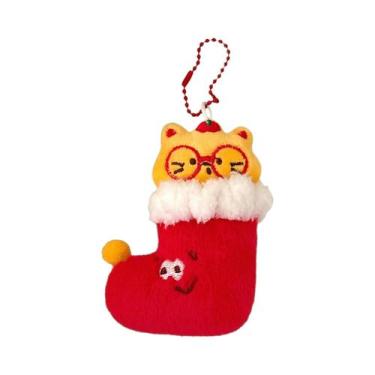 Imagem de Pingente De Pelúcia De Natal, Ornamento Pequeno E Fofo, Chaveiro Versá