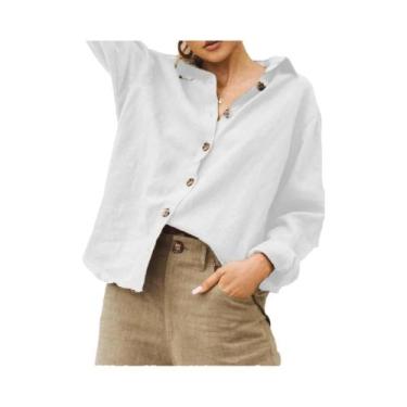 Imagem de Blusa Vintage Harajuku Feminina Oversized De Manga Longa Em Algodão E 