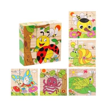 Imagem de Quebra-Cabeça 3D De Madeira Com Animais E Veículos Montessori: Brinque
