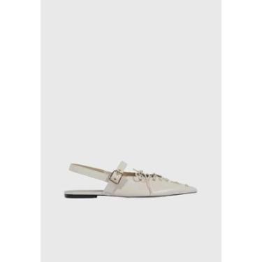 Imagem de Sapatilha Sabrine Couro Branca Schutz-Feminino