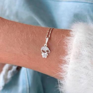 Imagem de Cordão feminino Veneziana Prata 925 Menino