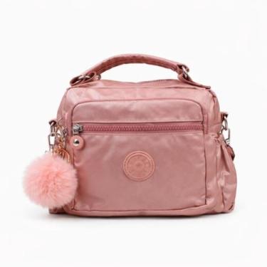 Imagem de Bolsa Feminina Transversal Pequena Nylon Impermeável Casua Multi Compa