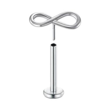 Imagem de Brincos De Lábio Em Aço Inoxidável Com Estrela E Lua Para Mulheres, Jo