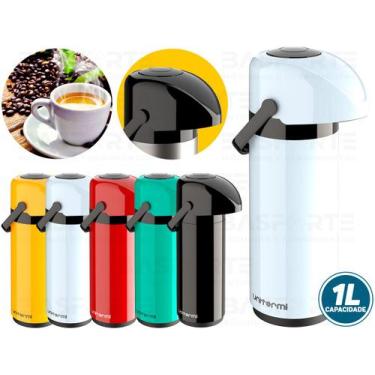 Imagem de Garrafa Térmica Verona 1 Litro Unitermi, Branco