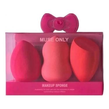 Imagem de Kit 3 Unidades Esponja De Maquiagem Base Corretivo Contorno - Congratu