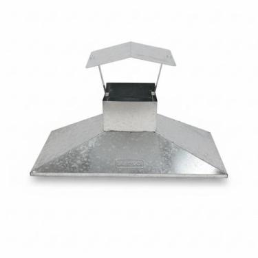 Imagem de Coifa Chapéu Galvanizado Espetinho Móvel Chaminé Churrasc - Laurindos