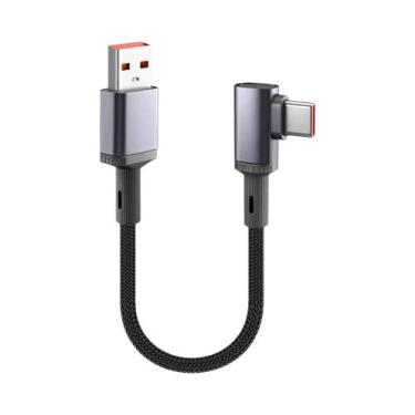 Imagem de Cabo USB C Curto 66W Para Carregamento Rápido Trançado 15CM 25CM 50CM 