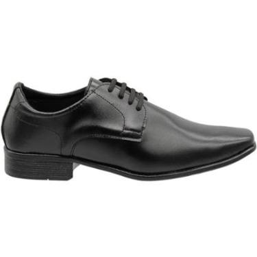 Imagem de Sapato Social Socialle Premium Com Cadarço Bico Quadrado Masculino-Masculino