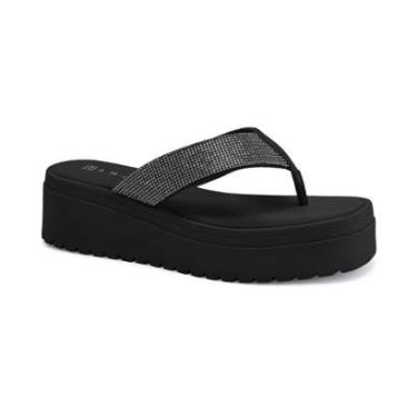 Imagem de Tamanco Tratorada Anabela Strass Brilho Ramarim 2445102-Feminino