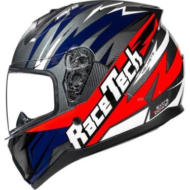 Imagem de Capacete Race Tech Sector Electro, Cinza/Laranja, 58