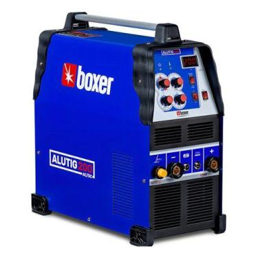 Imagem de Máquina De Solda Boxer Alutig 200 Ac dc Azul preto 127 220v