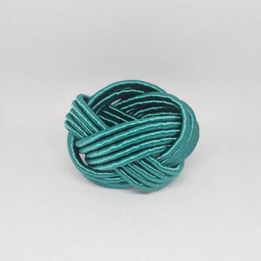 Imagem de Porta Guardanapo Nó Turco Traccia - Decor Madame Blue, Verde Esmeralda