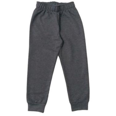 Imagem de Calça Moletom Infantil Kyly Com Punho Tamanho 10 ao 16 Cor:PretaTamanh