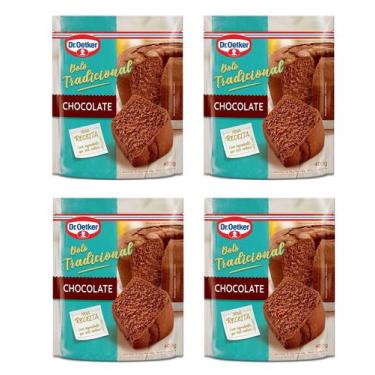 Imagem de Mistura para bolo tradicional dr oetker 400g - chocolate - kit c/4 - D