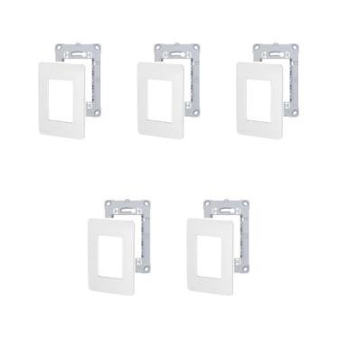 Imagem de Kit 5 Placa 4X2 3 Mód S730103274 Gamma Silver Orion Schneide - Schneid